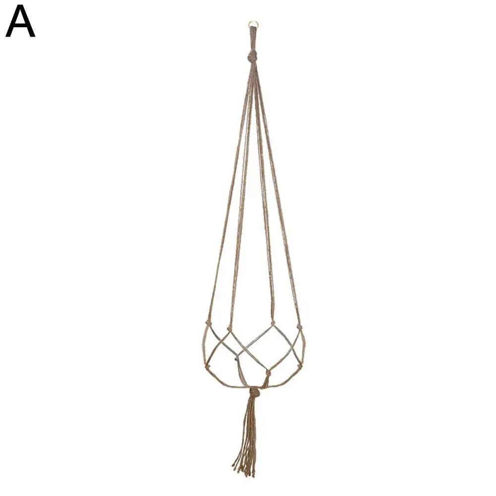 1pcs Braided Rope Hanging Basket