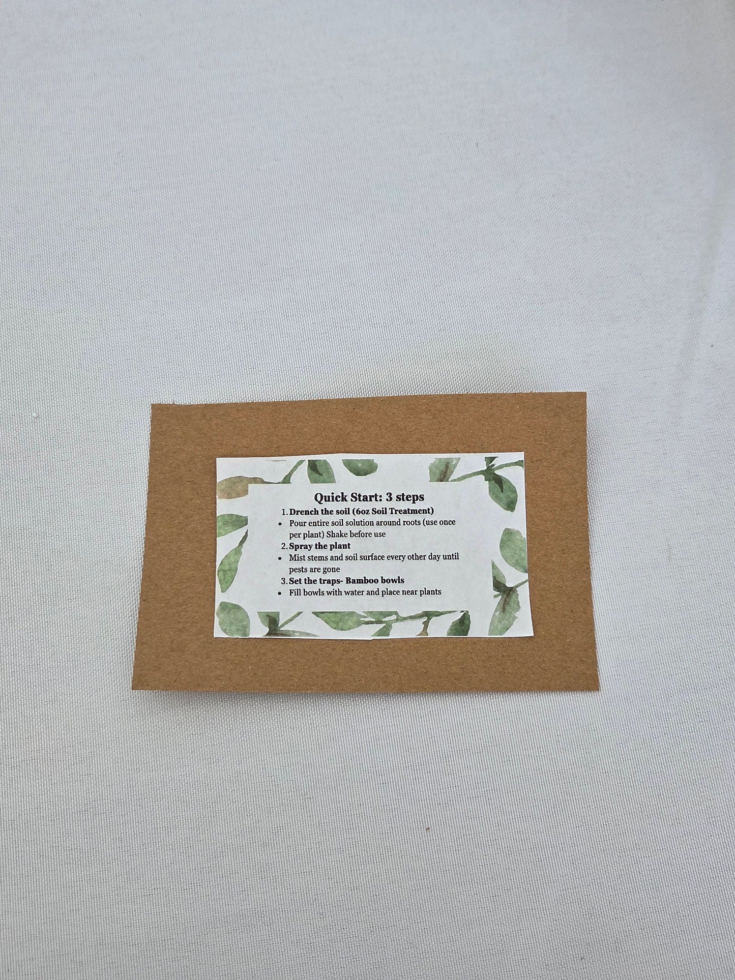 Print out of how to use soil drenches and the benefits of use