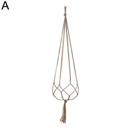 1pcs Braided Rope Hanging Basket