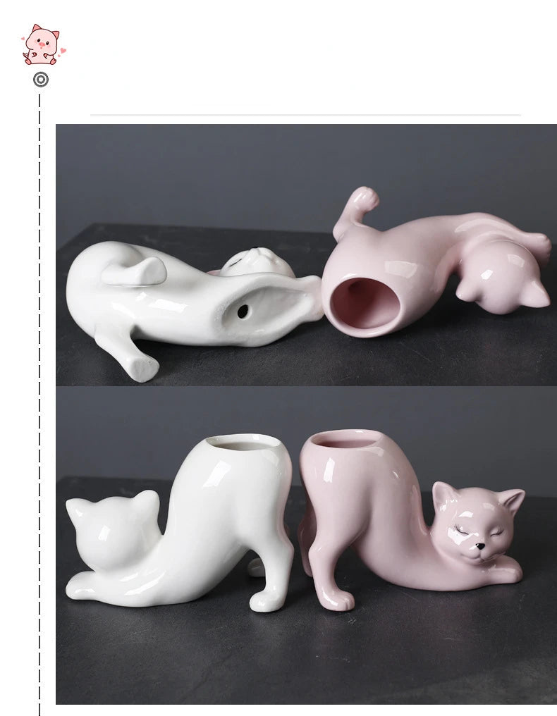 Cat Flower Pot