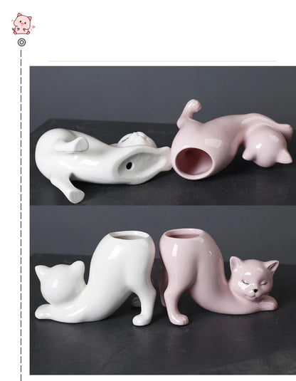 Cat Flower Pot