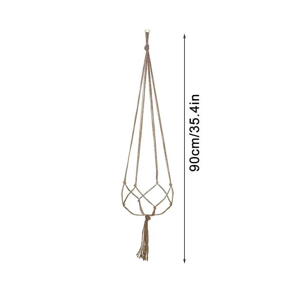 1pcs Braided Rope Hanging Basket