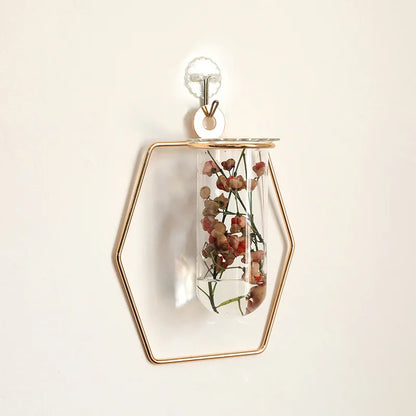Wall Golden Glass Vase