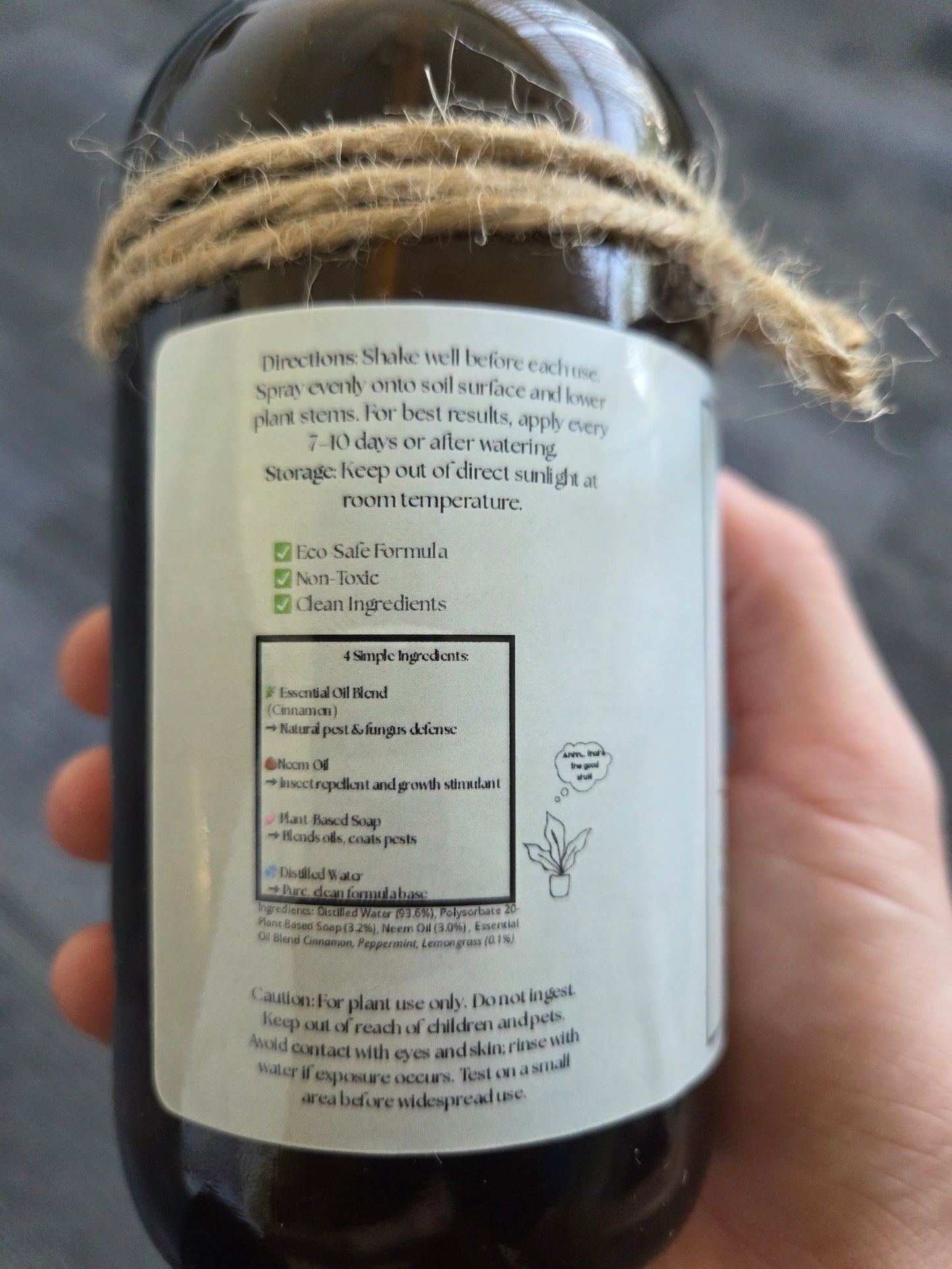 "Gnat Around Here" Indoor Plant Care Spray